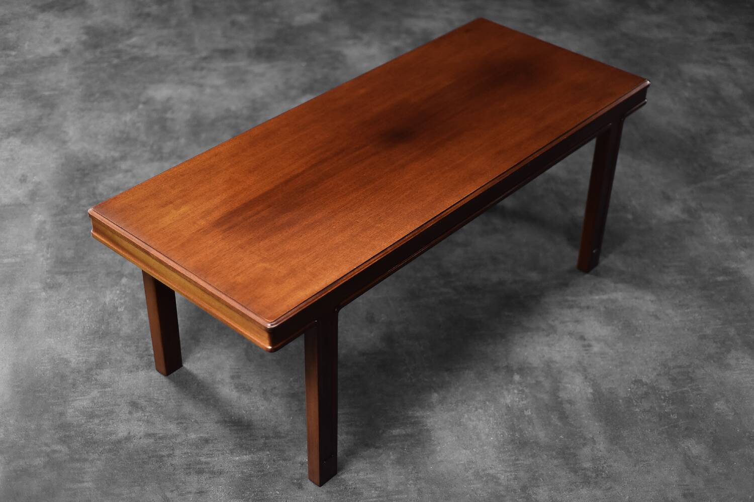 Vintage Mid-Century Scandinavian Modern Mahogany Coffee Table, 1950s