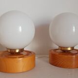 Pair of bedside lamps