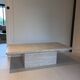 Modular coffee table/console in travertine – vintage