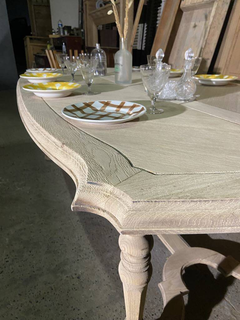 Large table in raw wood