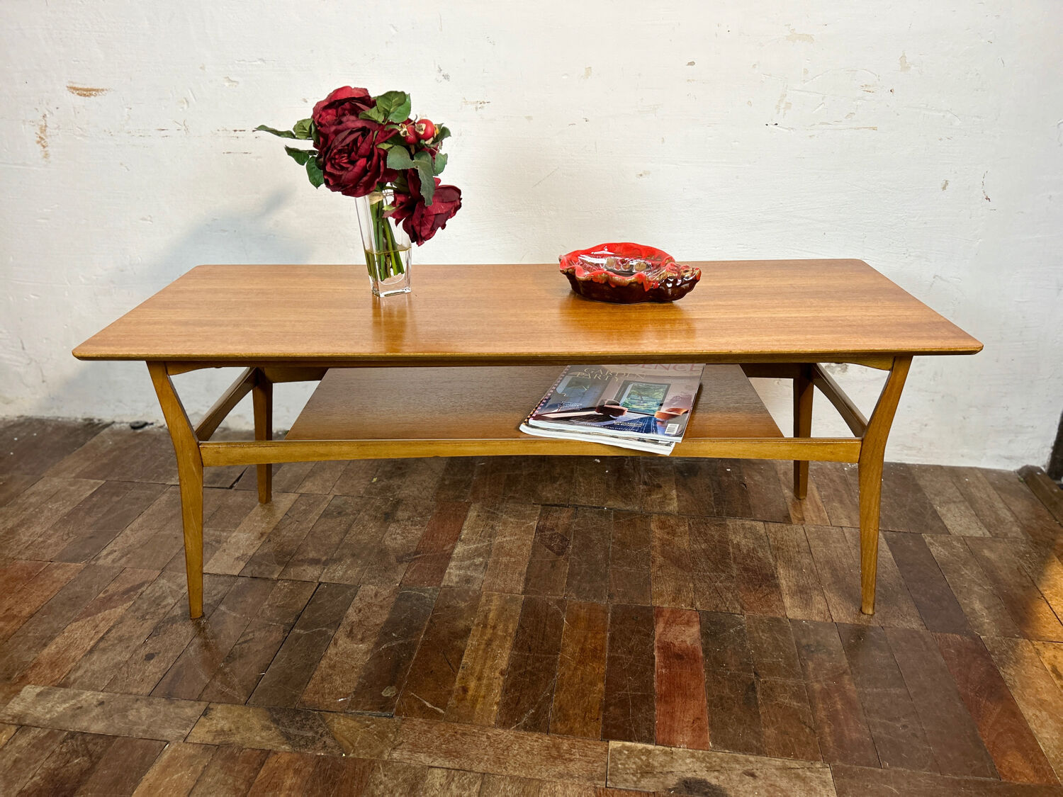 Mid Century Retro Vintage Teak Salon Table 1960