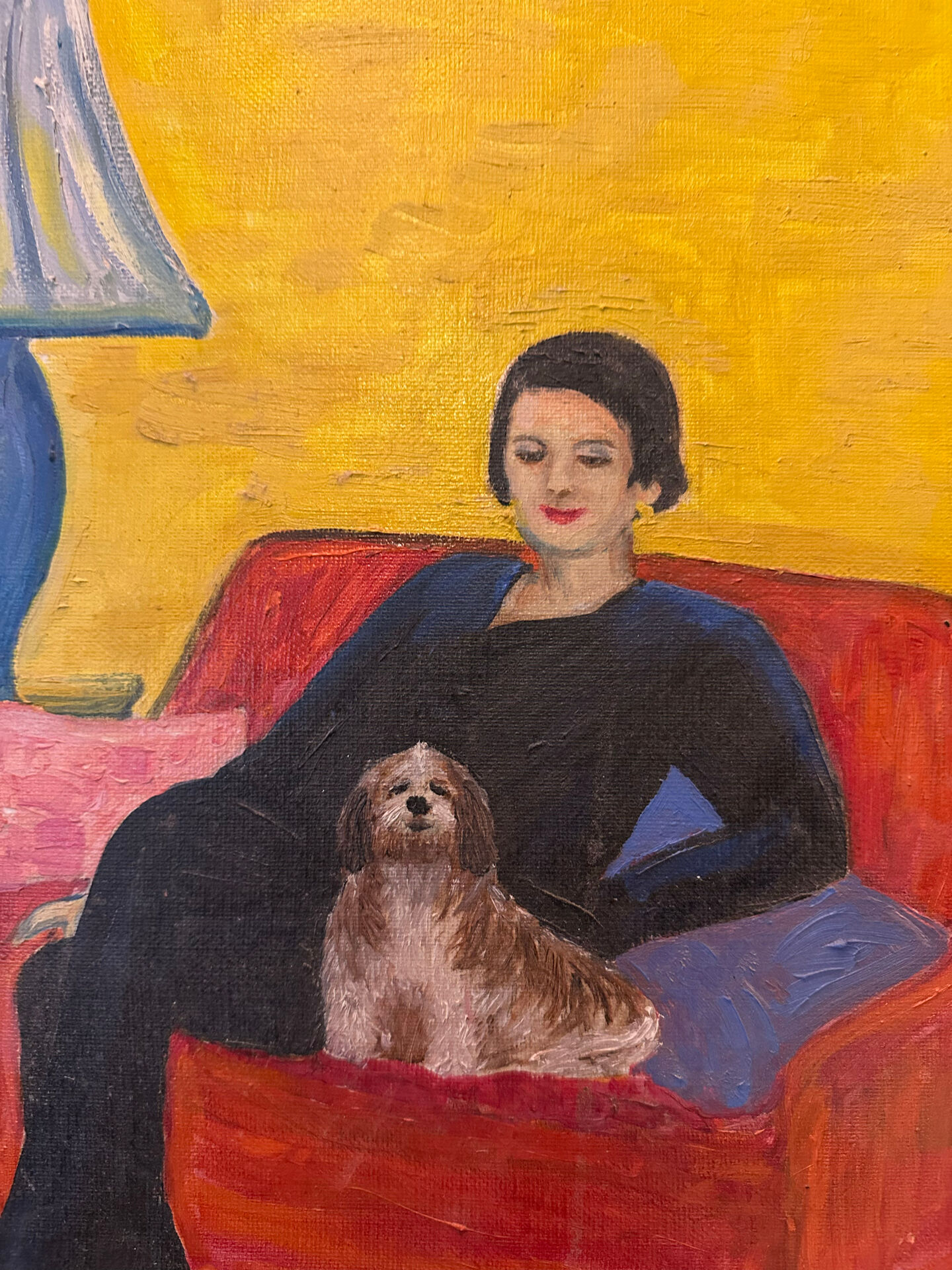 Oil on canvas signed FES