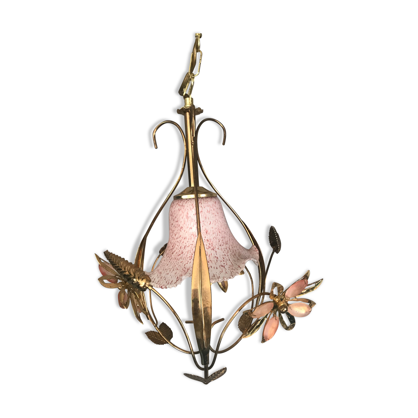 Pale pink flowering chandelier