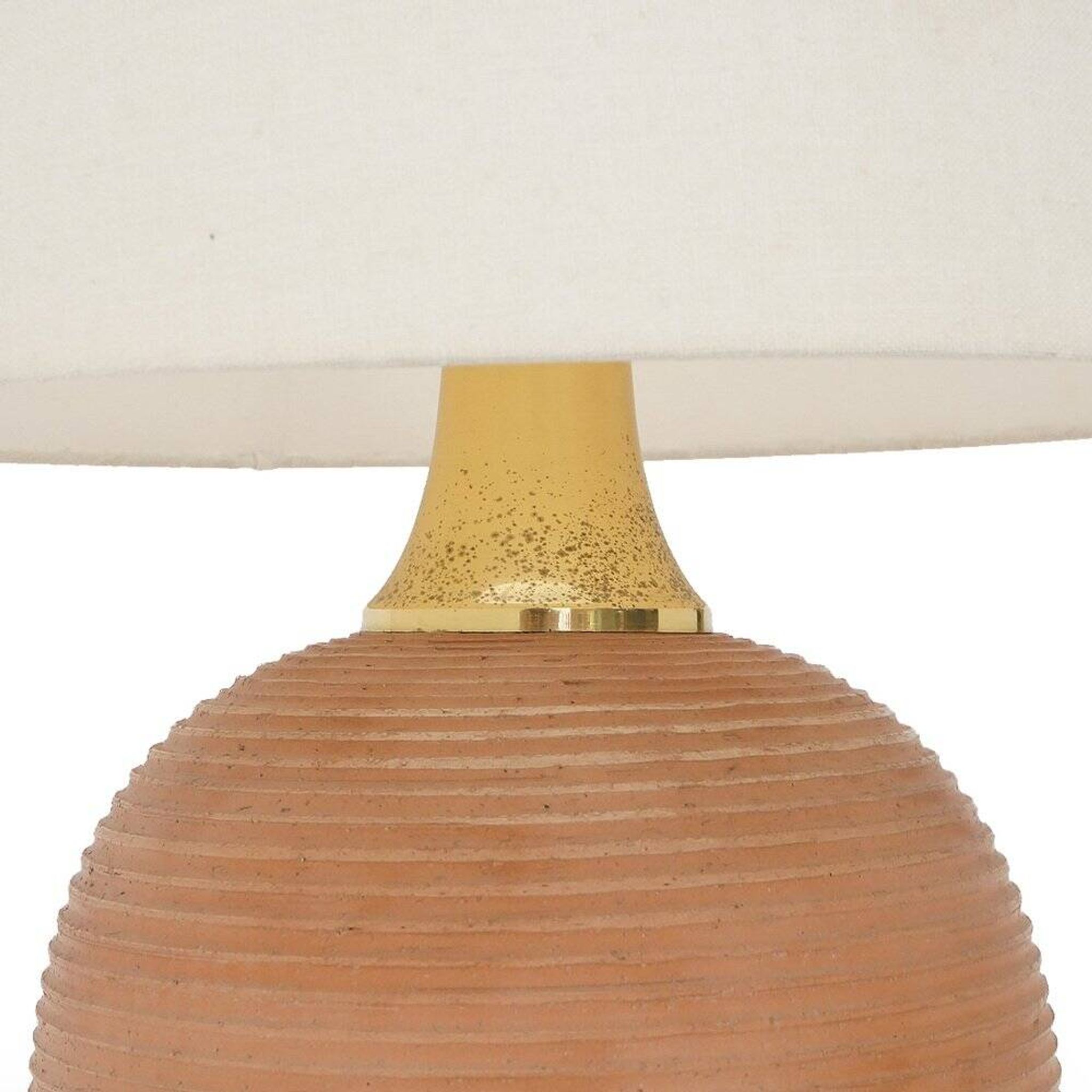 Ceramic table lamp by Ruggero Giangiacomi for La Bottega Il Punto, 1970s.