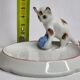 Empty bath pocket decorated kitten "Pfeffer Porzellan" 1930-40 years