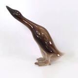 Pair of Airbrushed Ceramic Ducks Decorative Objects by Ugo Zaccagnini, Italy