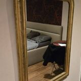 Louis Philippe period mirror in gilded wood