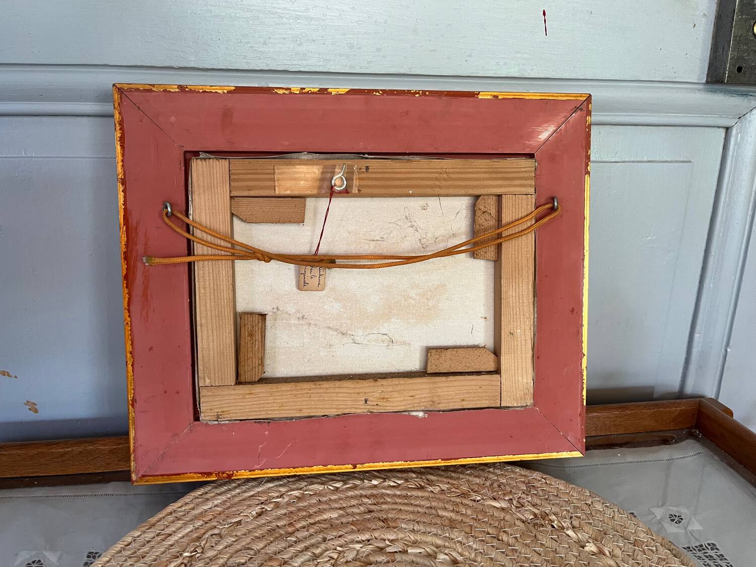 Oil on canvas - bouquets in red tones