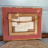 Oil on canvas - bouquets in red tones