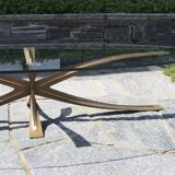 Rare table basse ovale de michel mangematin