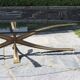 Rare oval coffee table by Michel Mangematin