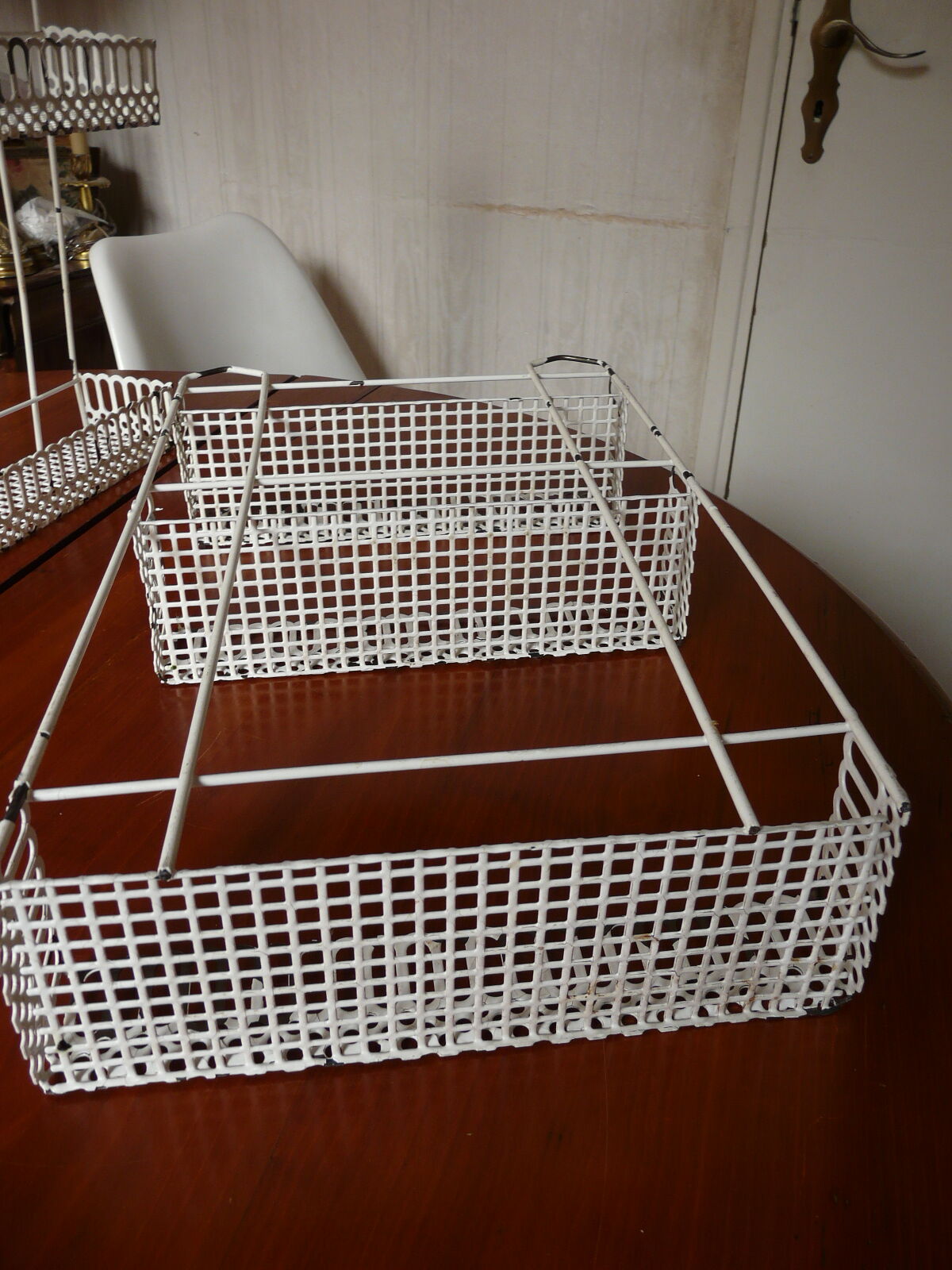 Perforated metal shelf