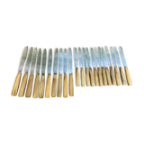 Set of 10 knives and 12 vintage horn knives