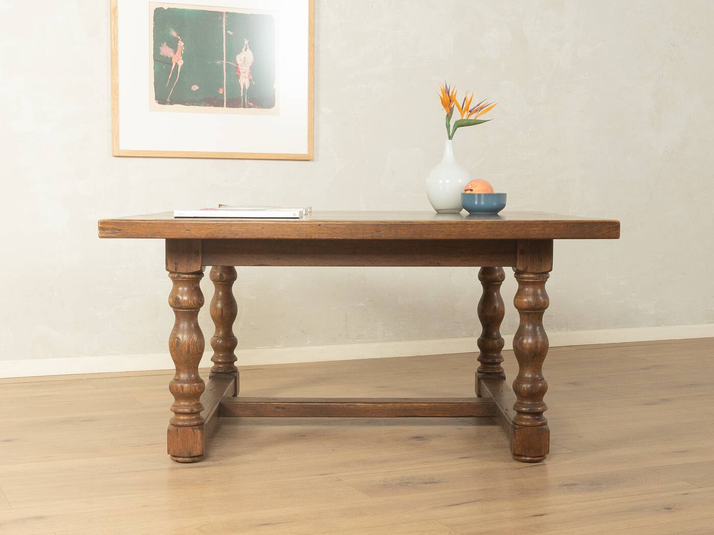 Brutalist coffee table from around 1970 with square top