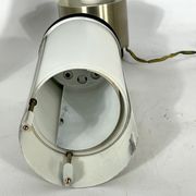 Mid-century modern pair of rare labeled Lumi Milano table lamps