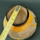 Vase ball signed J. Massier Jérome Vallauris vintage floral decoration