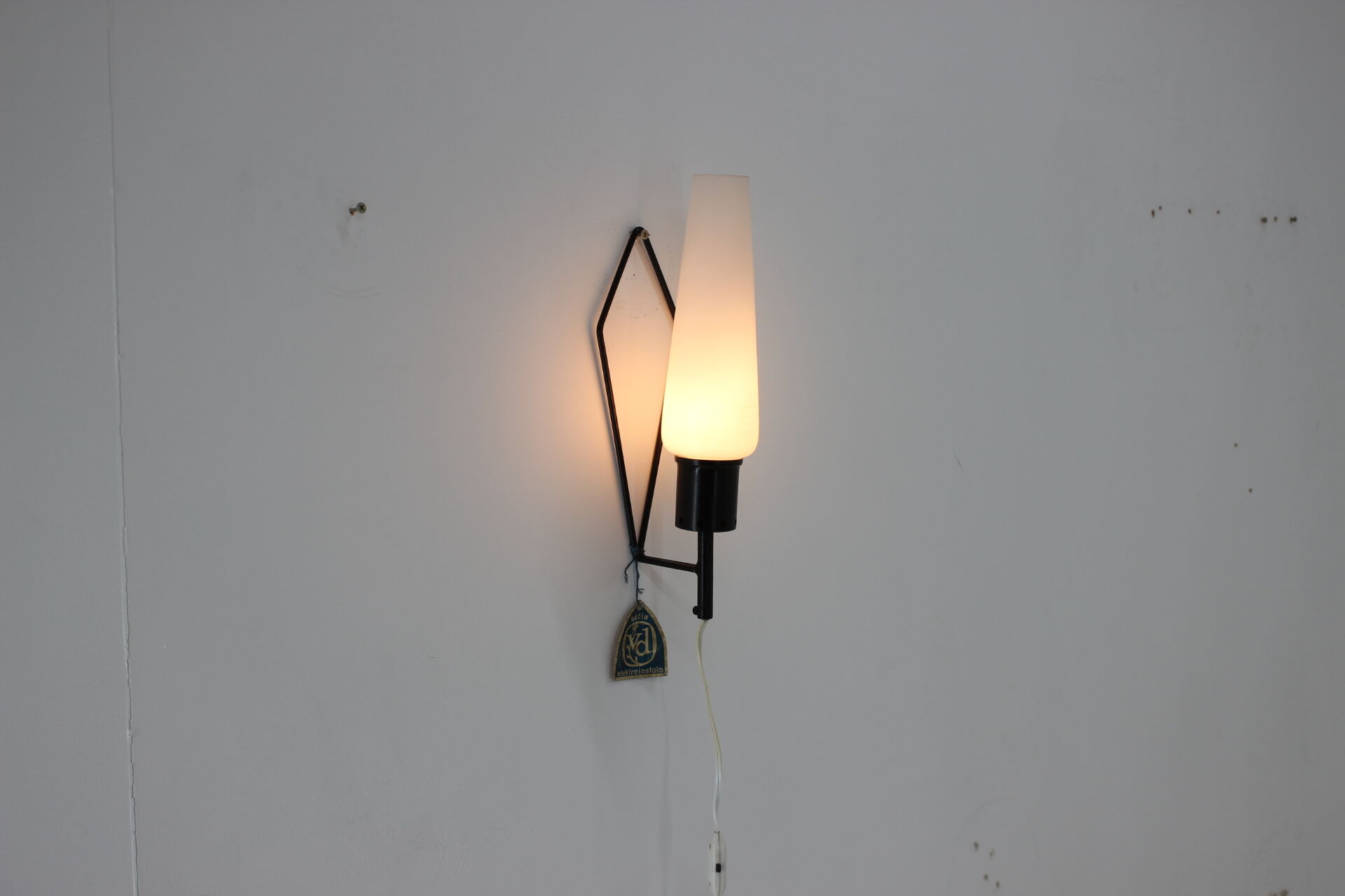 Mid-century wall lamp Elektroinstala Děčín, 1970