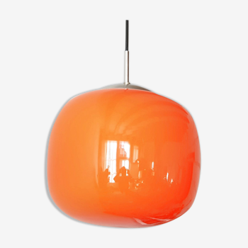 1960 vintage orange opaline hanging