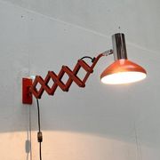 Mid-Century German Space Scissor Wall Lamp by Hustadt Leuchten, 1960s, set of 2