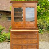 Impressive Castle Commode Forming Showcase From Louis XIV XVIII Eme Century
