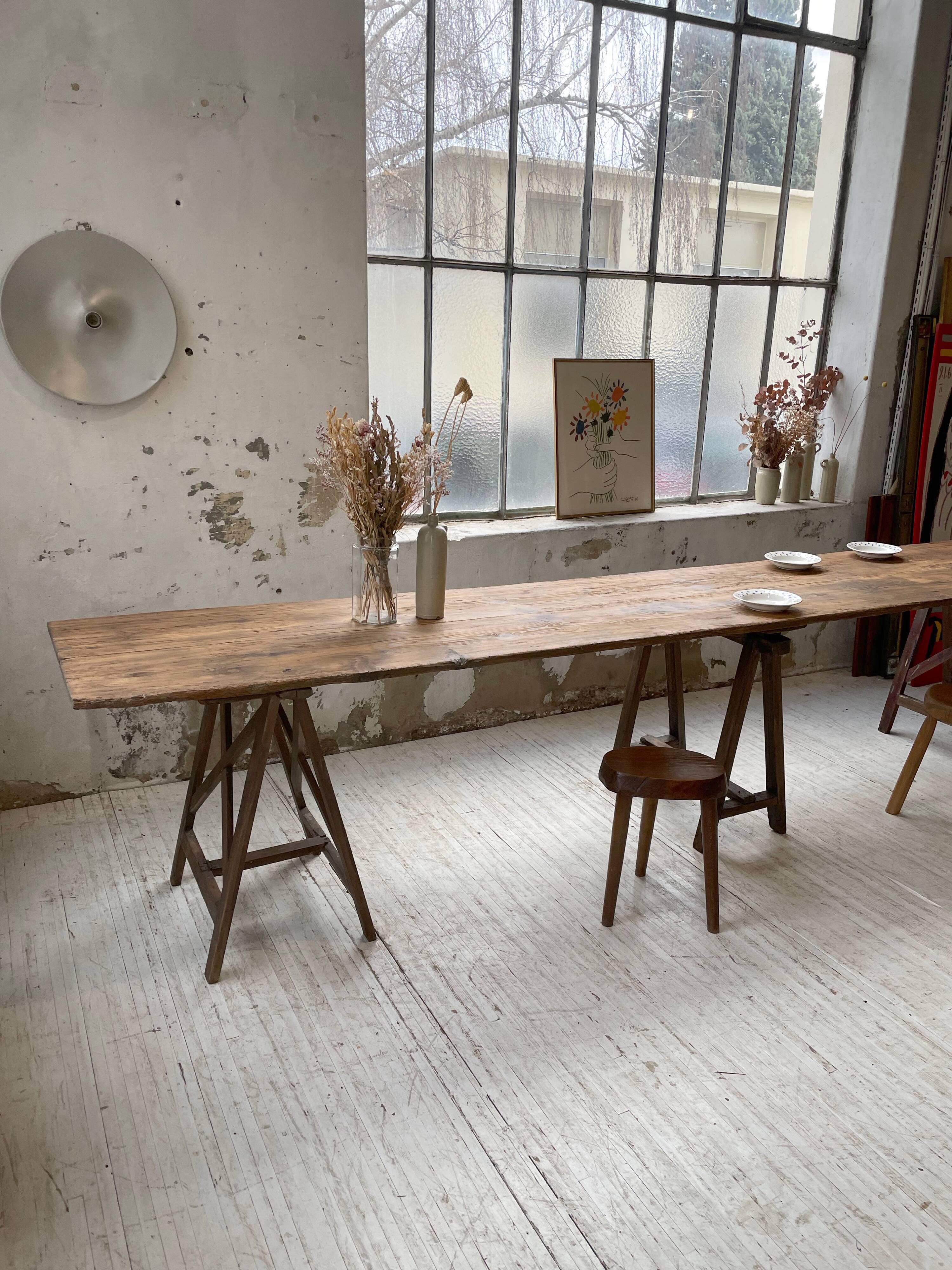 Guinguette table XXL 4m trestles