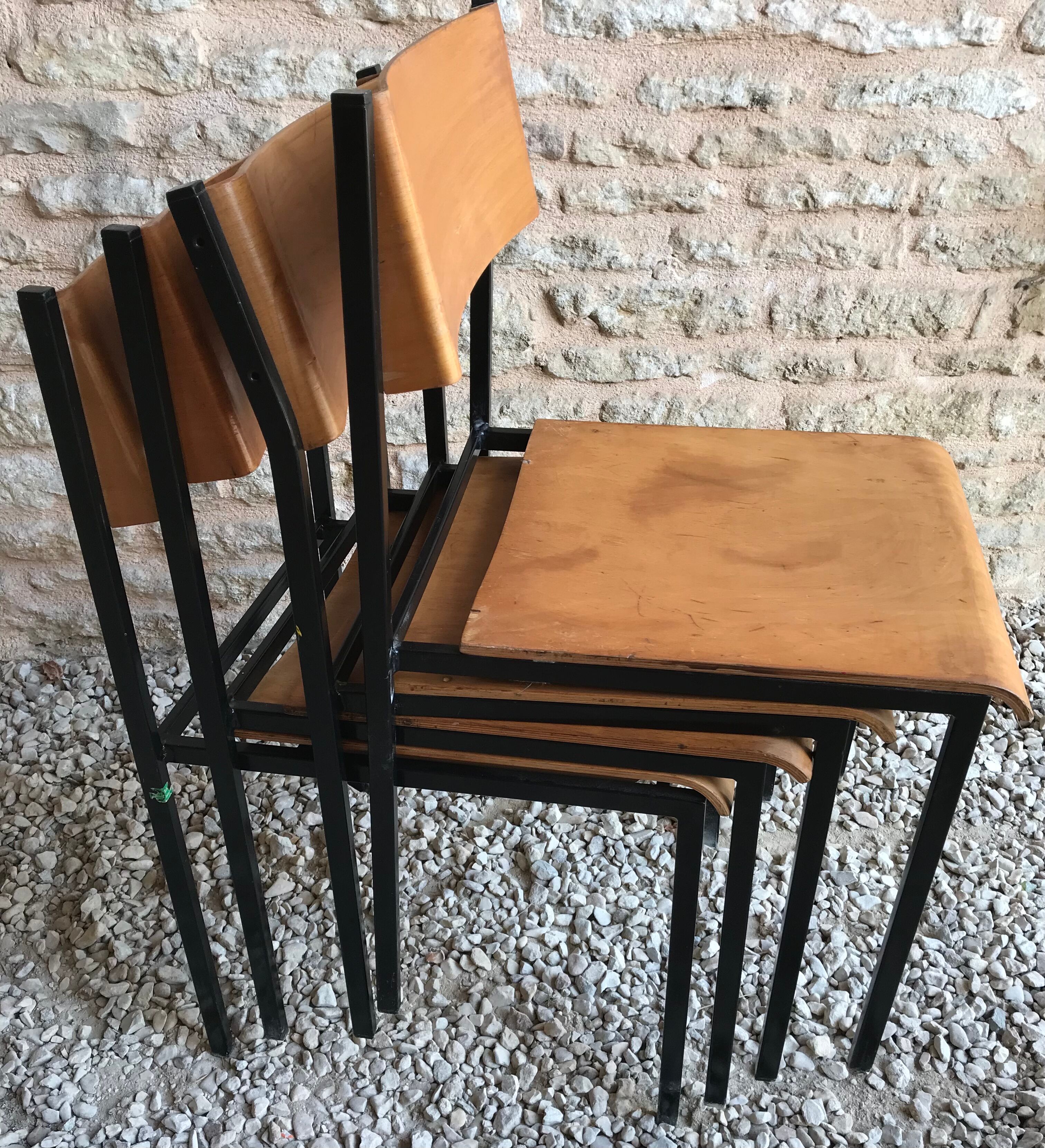 Set of 4 vintage chairs Hiller 1980's
