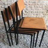 Set of 4 vintage chairs Hiller 1980's