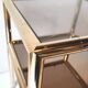 Brass and glass end table from the 70s