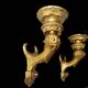 Pair of giltwood wall sconces, mid-19th century