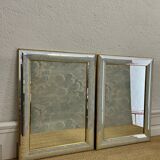 Glamorous wall mirror with faceted frame by Deknudt, Belgium, 1980s (Model 2024.311)