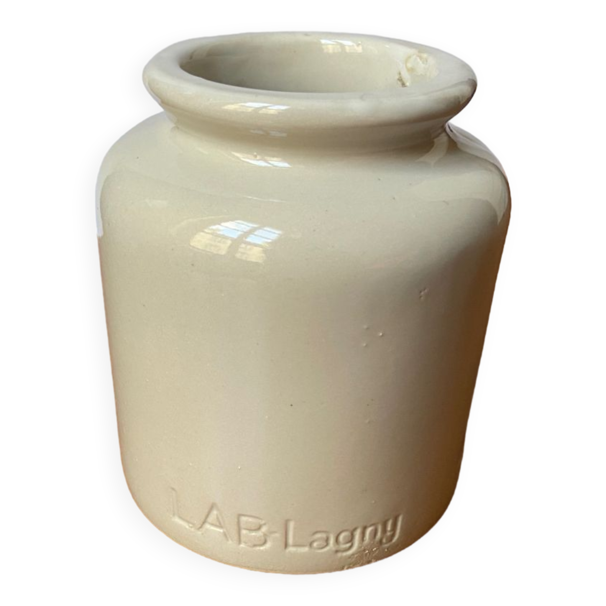 Mustard pot in stoneware LAB Lagny