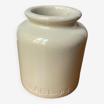 Mustard pot in stoneware LAB Lagny