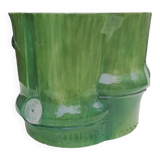 Grand cache pot en barbotine  vintage
