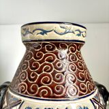 Vase polychrome en grès de Biên Hoa - Vietnam