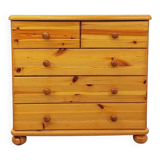 Vintage pine chest of drawers from the 70s