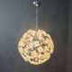 Mid century glass sputnik chandelier, 1970s
