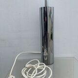Italian lamp foot Ticino stainless steel cylinder 1970