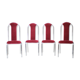 Set of four dining chairs, czechoslovakia,1980s kovobel