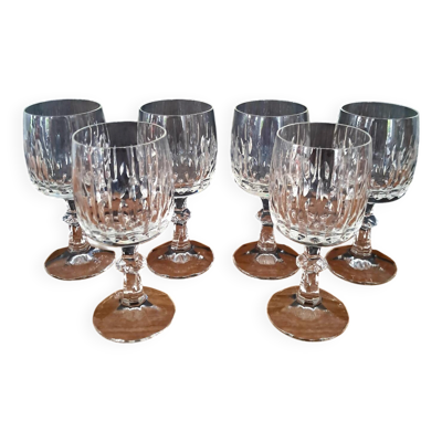 6 verres à vin en cristal Schott Zwiesel années 70/80