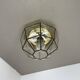 Ceiling Light "Iron Rings" made of Brass and Glass by Glashütte Limburg, Germany, 1970s
