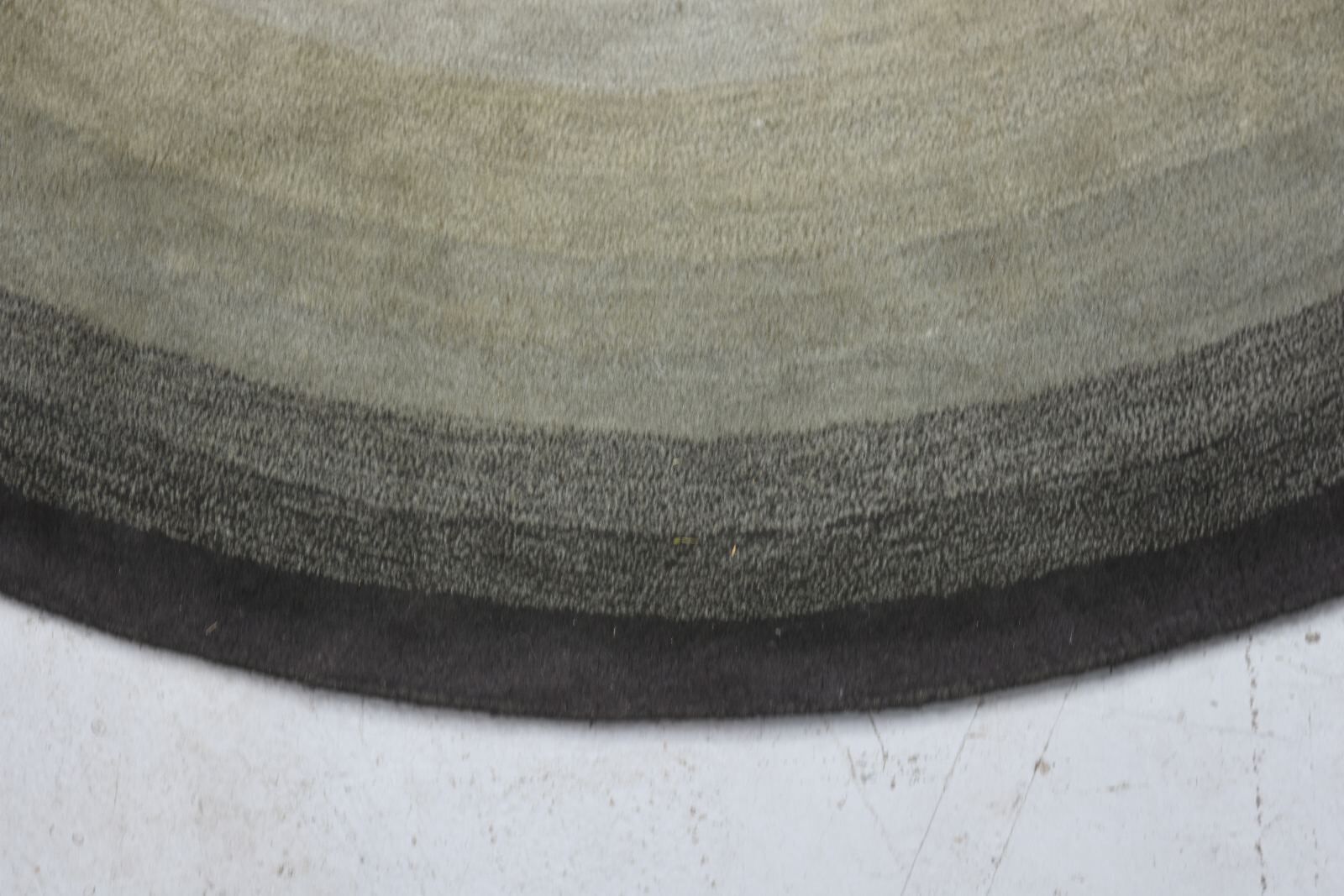 Serge Lesage blue grey vintage round carpet 70s