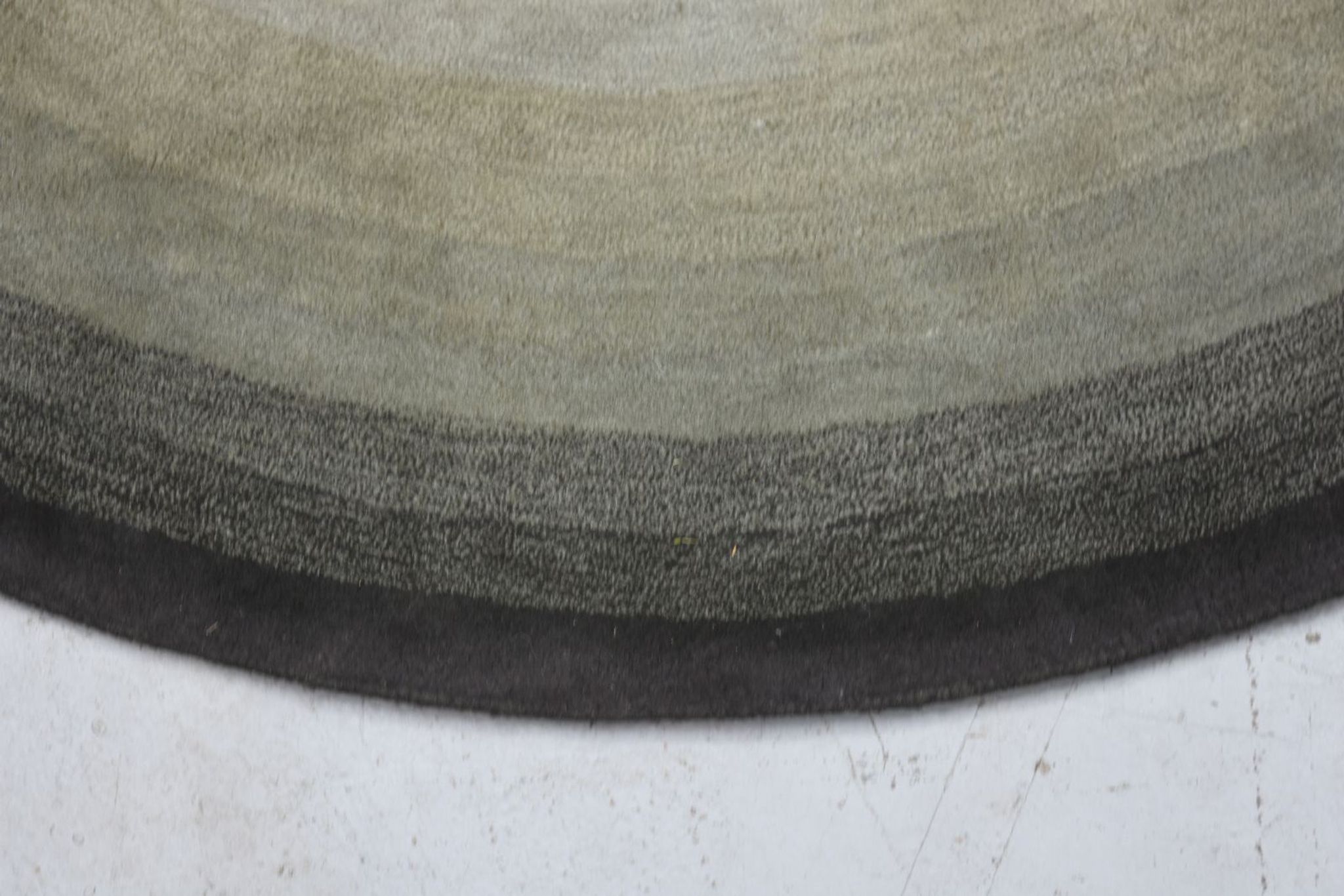 Serge Lesage blue grey vintage round carpet 70s