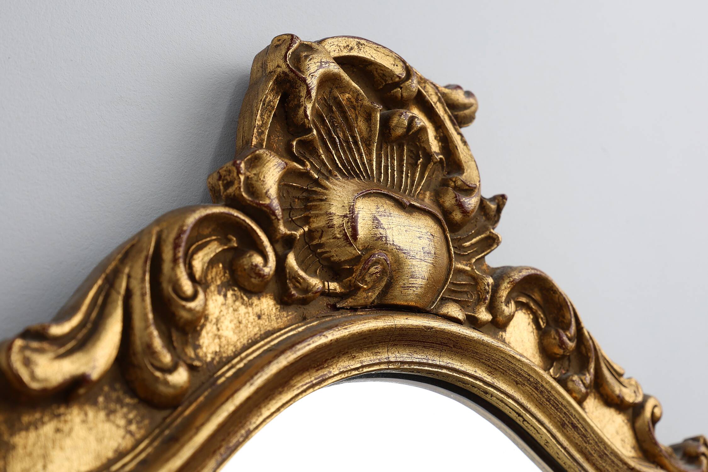 20th Century Baroque Louis XV-Style Giltwood Mirror, France