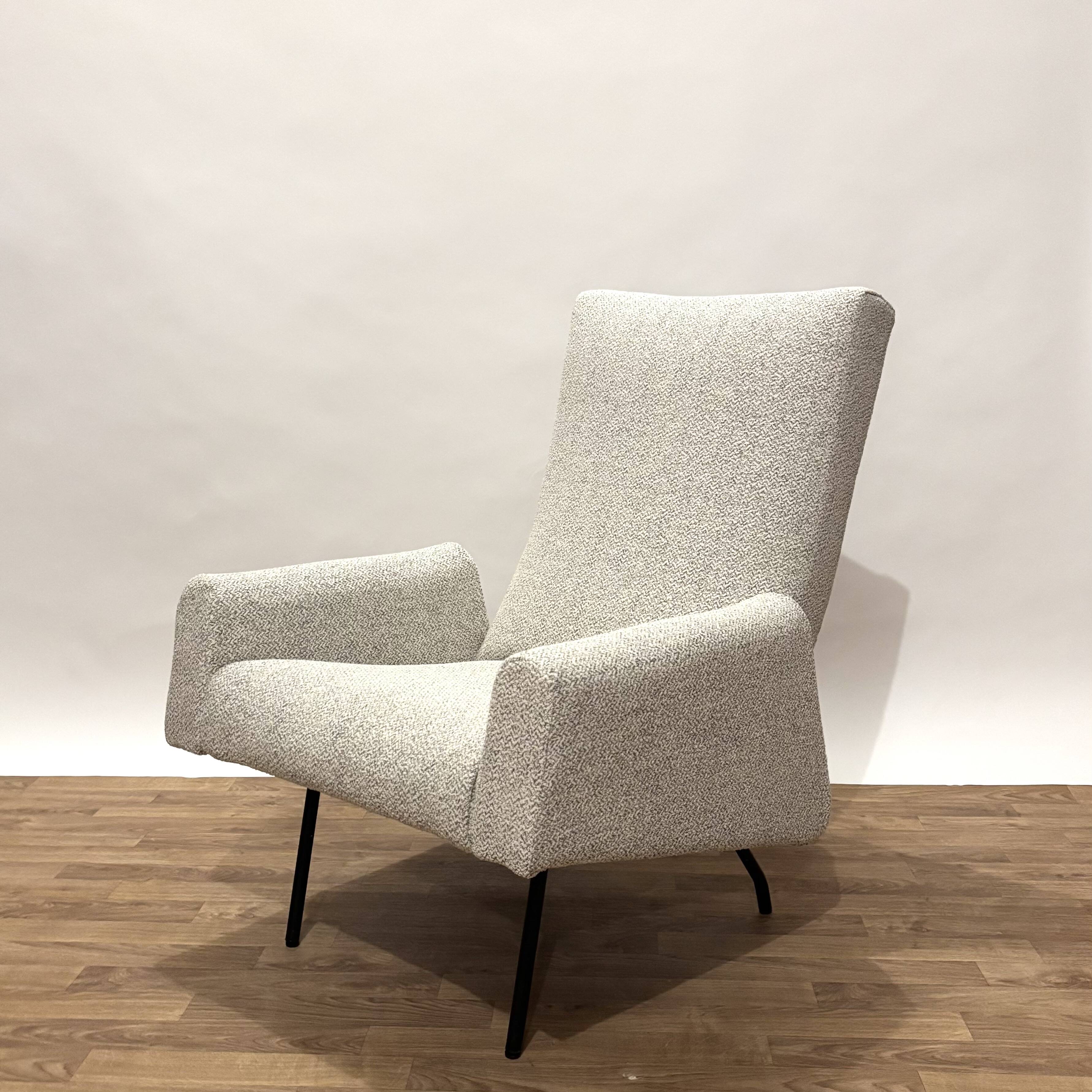 Louis Paolozzi modernist armchair reupholstered