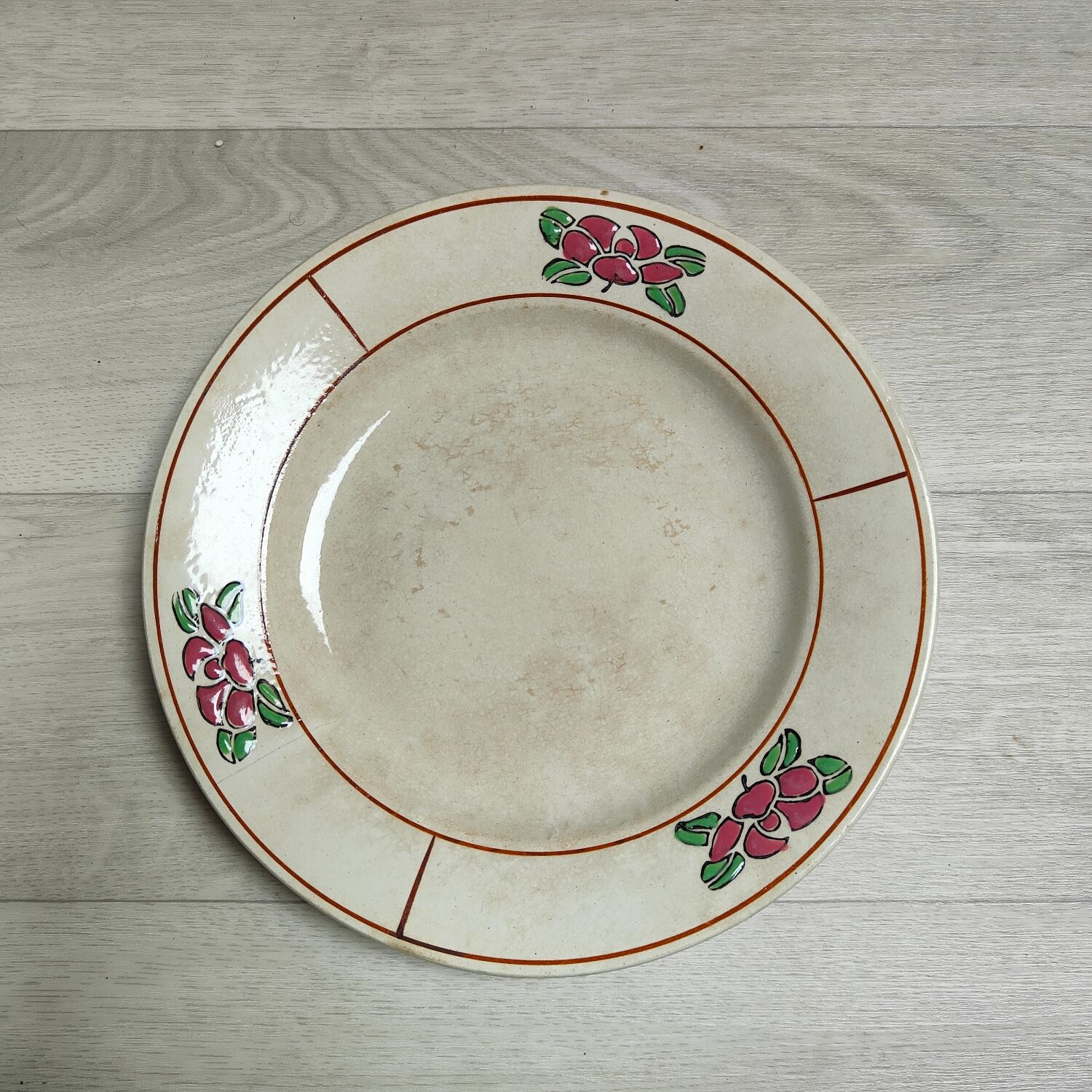 Set of 6 iron earth plates