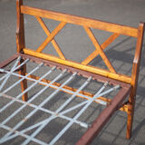 Old wood folding bed, reconstruction period bed, daybed