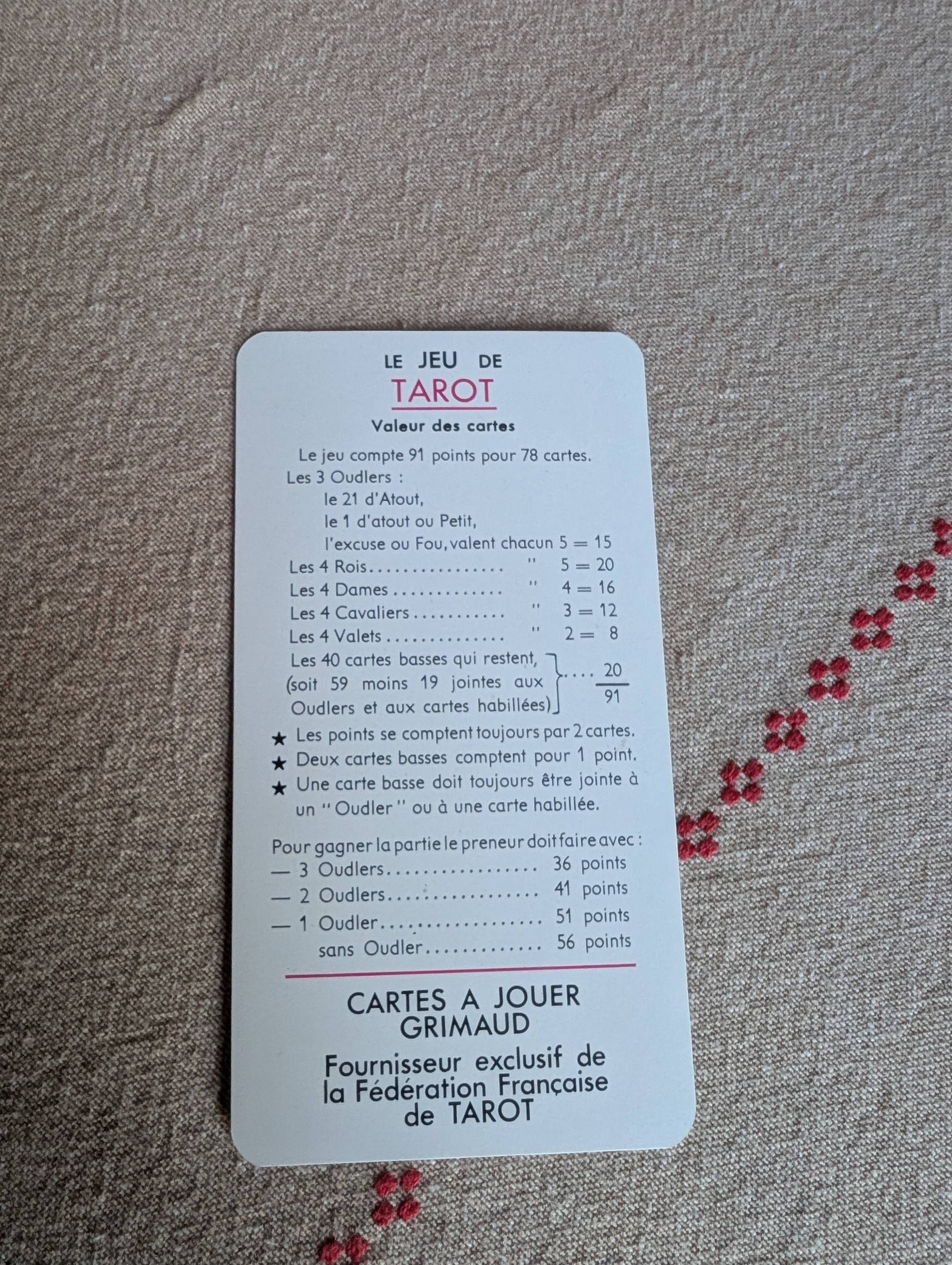 Tarot de luxe Grimaud