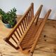 Light wood magazine rack