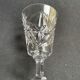 6 crystal wine glasses cut xxth