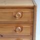 Chest of drawers with 4 drawers in solid pine, rustic mountain style, 1970s.